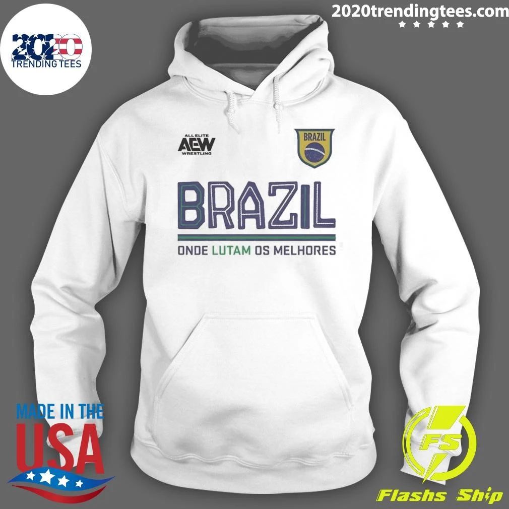 AEW Tournament Soccer Collection Brazil Onde Lutam Os Melhores Shirt