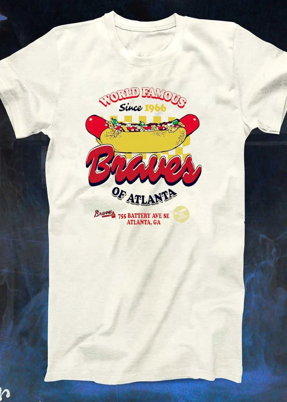 Braves Ready to Roll World Famous Since 1966 755 Battery Ave Atlanta GA T-Shirt