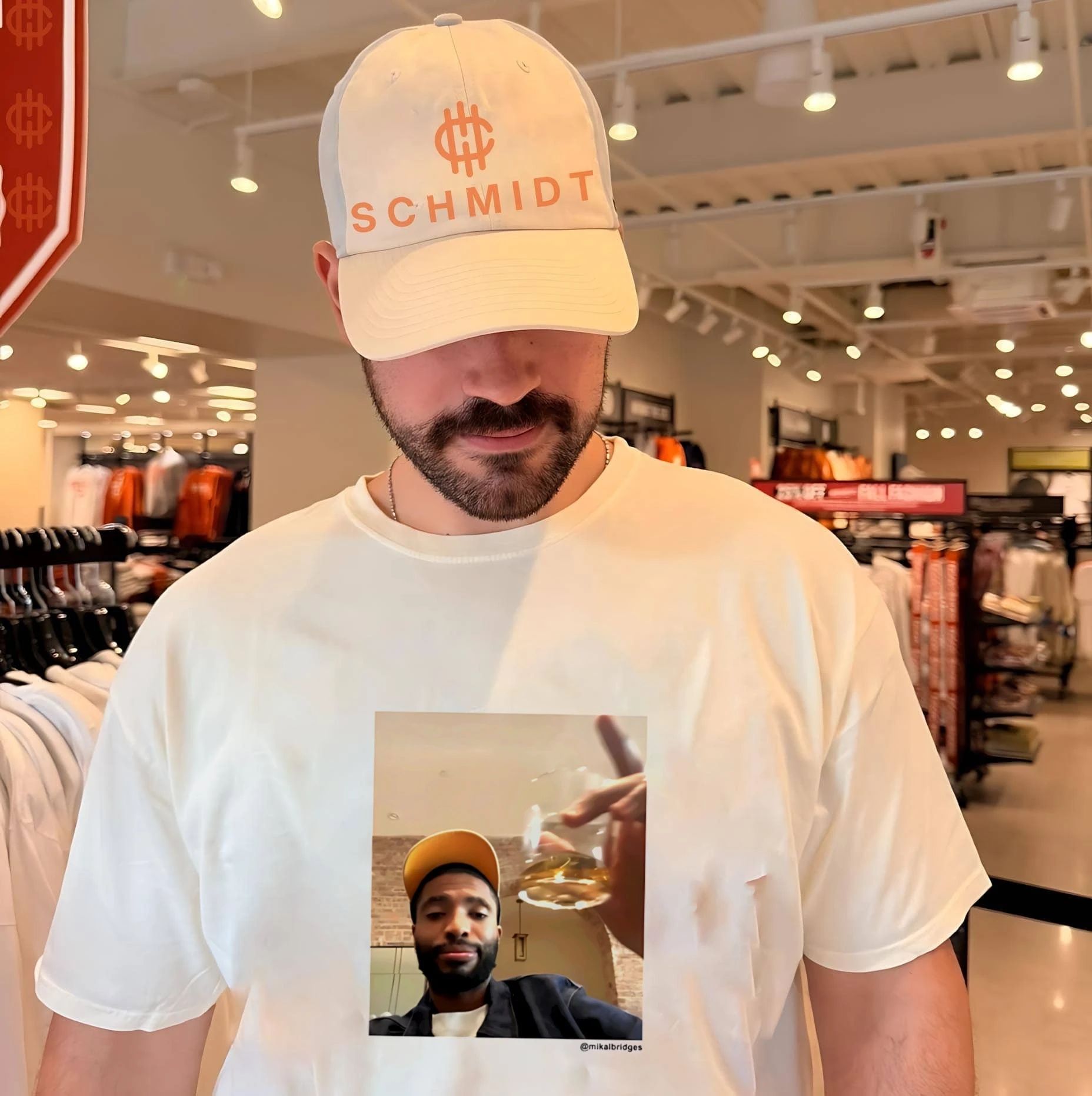 Matt Hillman With Mikal Bridges Ig Live Shirt
