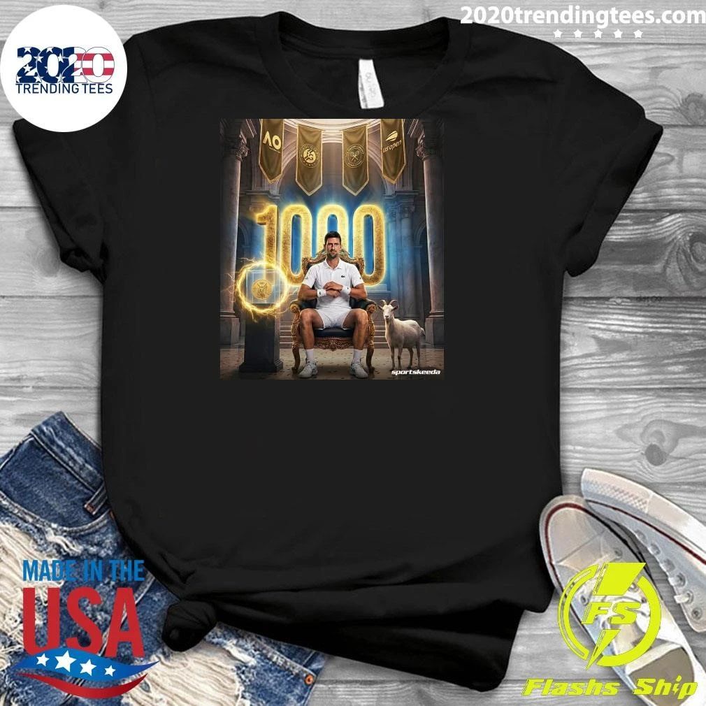 Djokovic Is Now The Second Tennis Player In History With 1,000 Weeks In The Top 20 Of The Atp Ranking Shirt