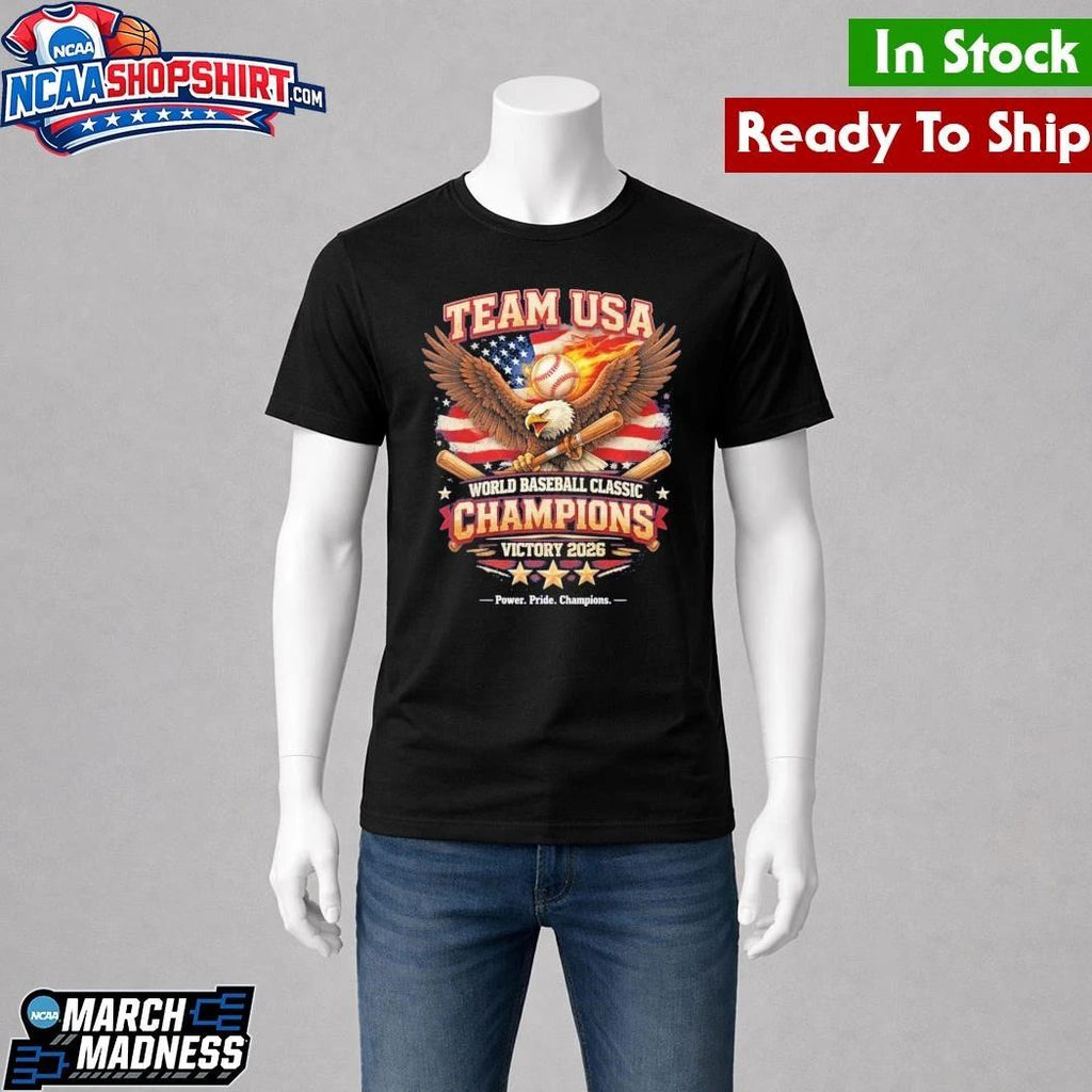 Team USA World Baseball Classic Champions Victory Shirt