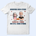 Cross Arms Couple Annoying Each Other - Personalized T Shirt
