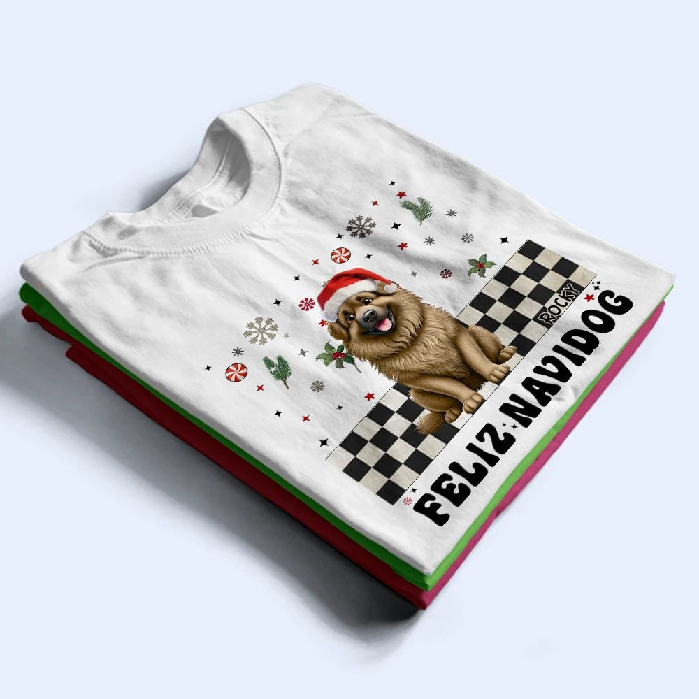Merry Woofmas Retro - Personalized T Shirt