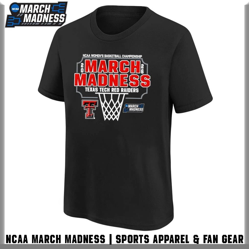 Texas Tech Red Raiders 2026 NCAA Women’s Basketball Tournament March Madness T-Shirt