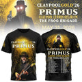 Primus Claypoolgold ’26 Tour Dates T-Shirt