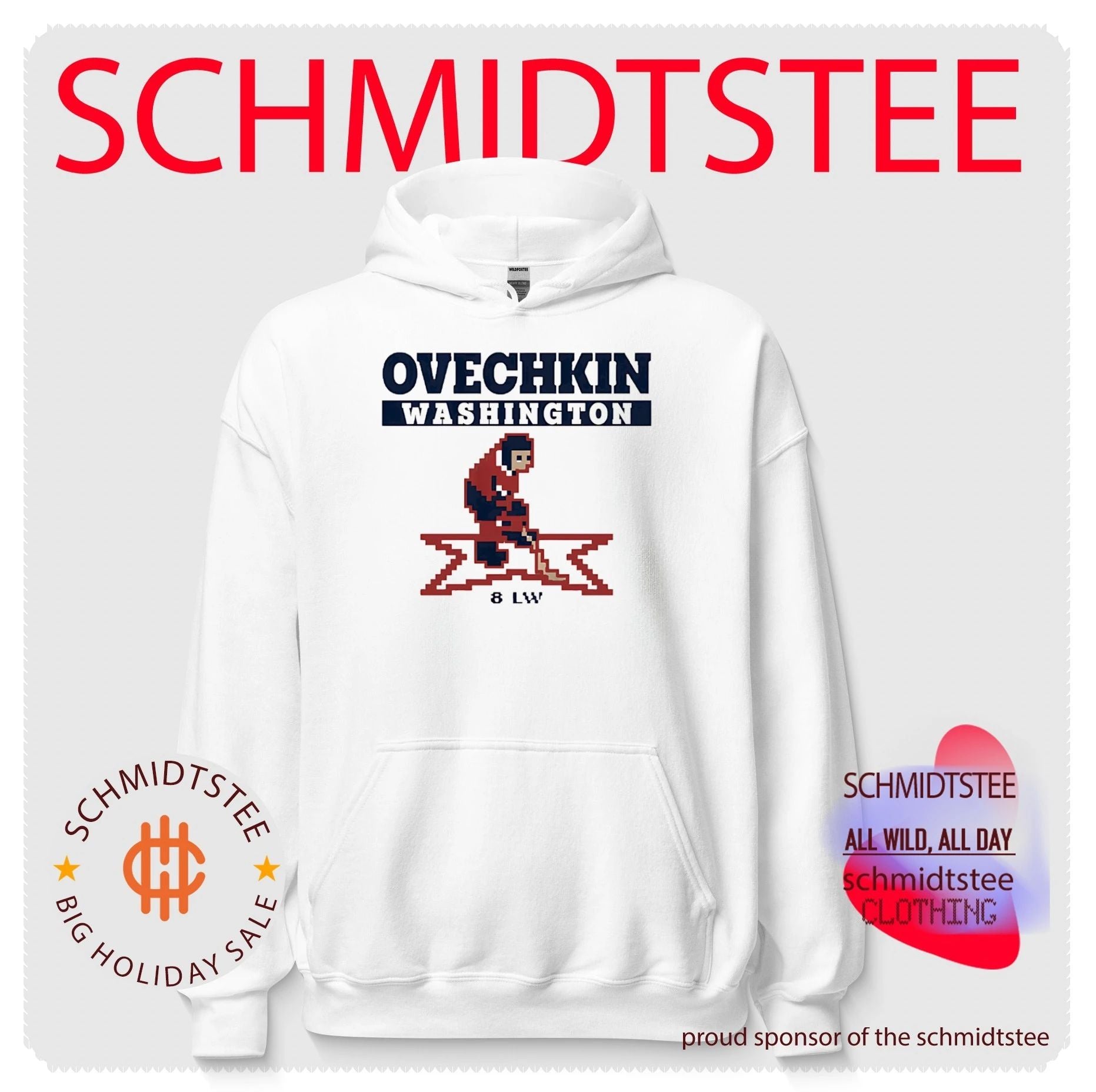 Alex Ovechkin Washington Capitals 8-Bit Hockey shirt