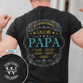 My Favorite People Call Me Grandpa Dad Vintage Label - Personalized T Shirt
