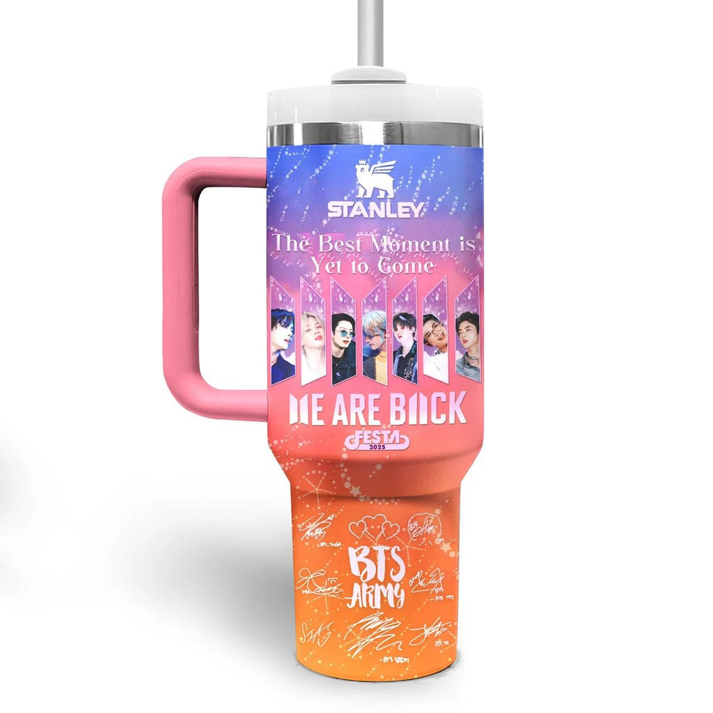 BTS Festa 2025 We Are Back Custom Name Tumbler