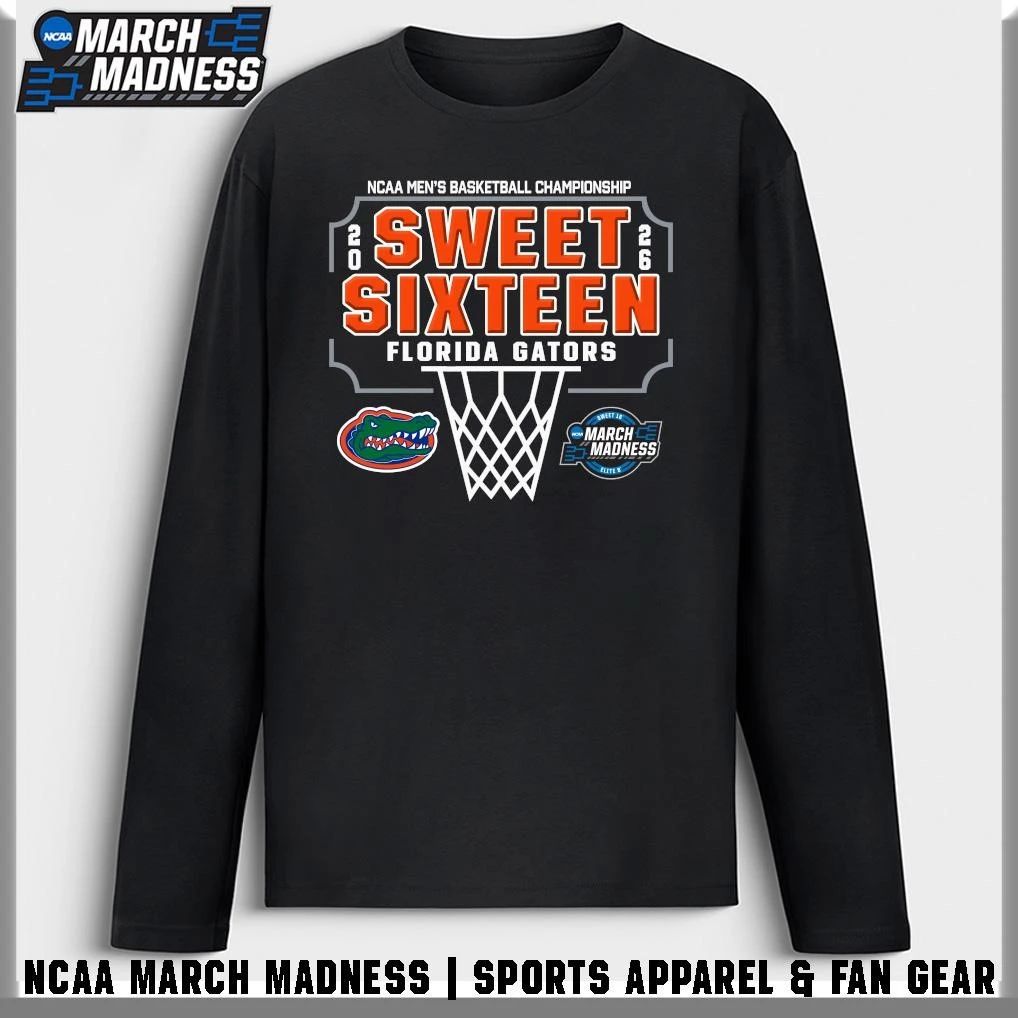 Florida Gators 2026 NCAA Men’s Basketball Tournament March Madness Sweet Sixteen T-Shirt
