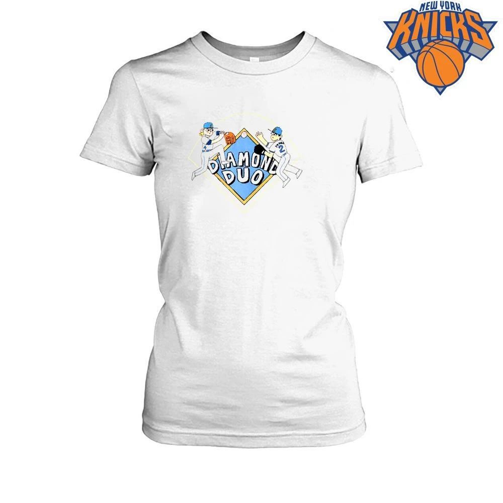 Diamond Duo Baseball Players Graphic Cartoon Sports Fan Merchandise Shirt