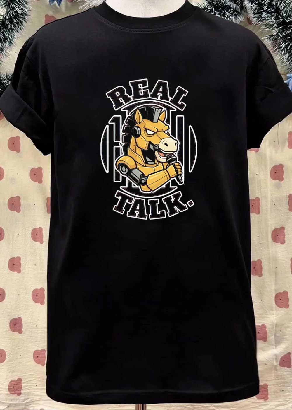 Real Talk Robot Horse Performing Rap T-Shirt