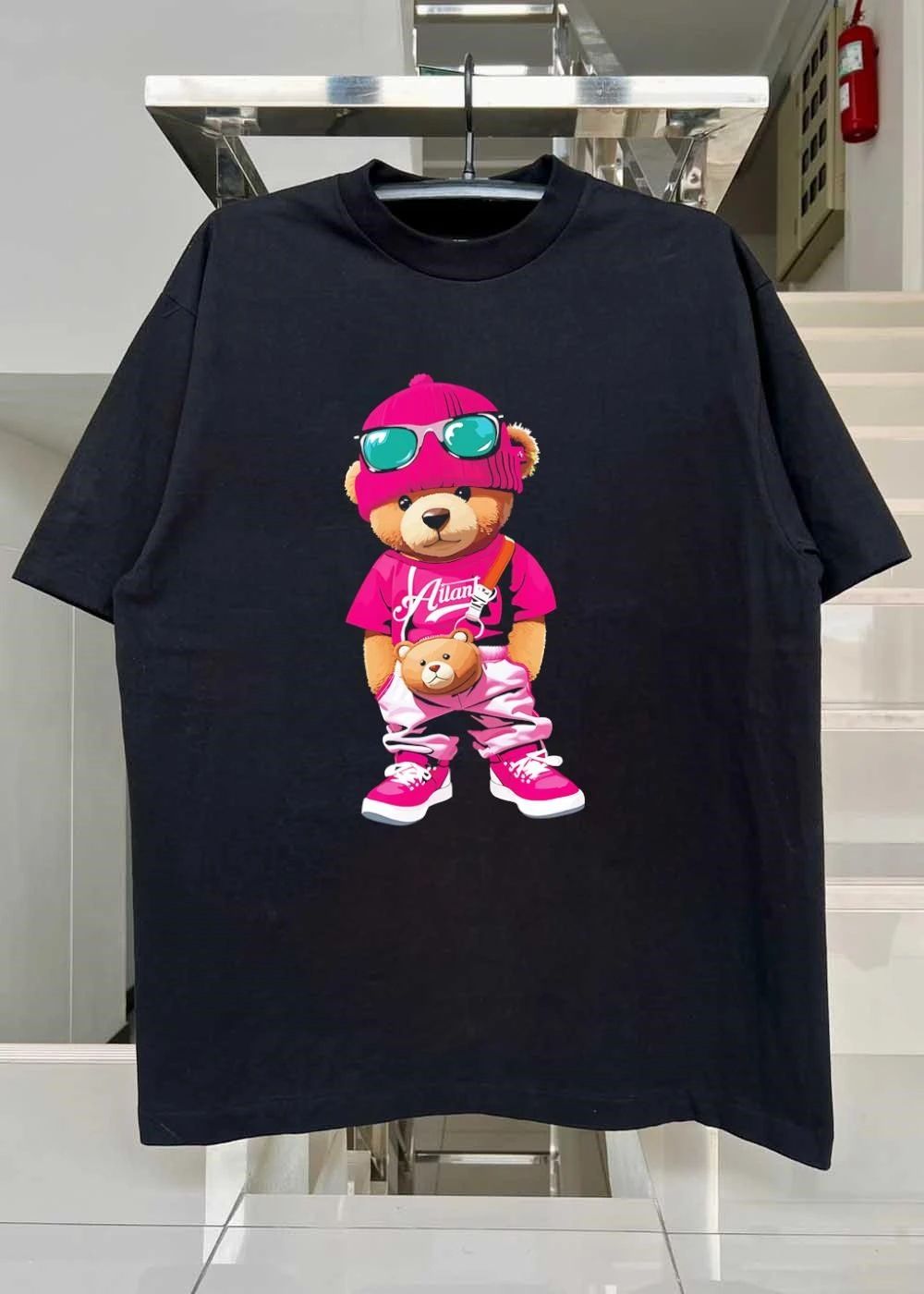 Stylish Bear Streetwear Outfit Ailan Teddy Bear Shirt
