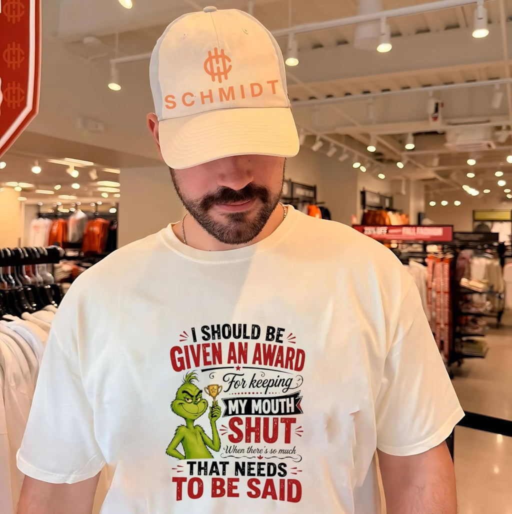 I should be given an award for keeping my mouth shut when there’s so much that needs to be said Grinch