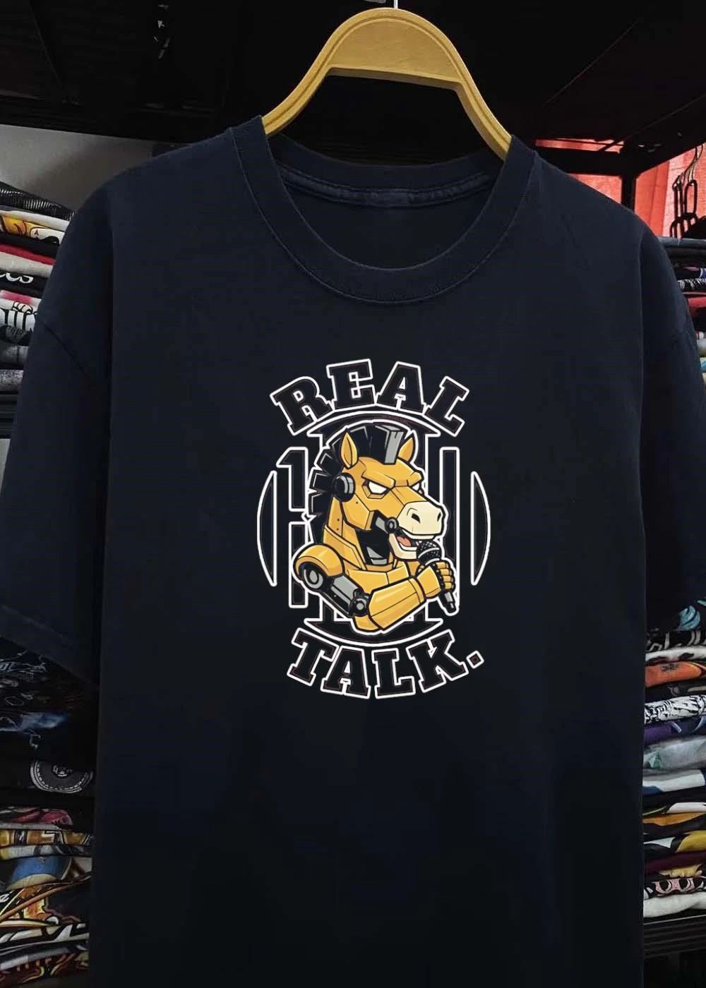 Real Talk Robot Horse Performing Rap T-Shirt
