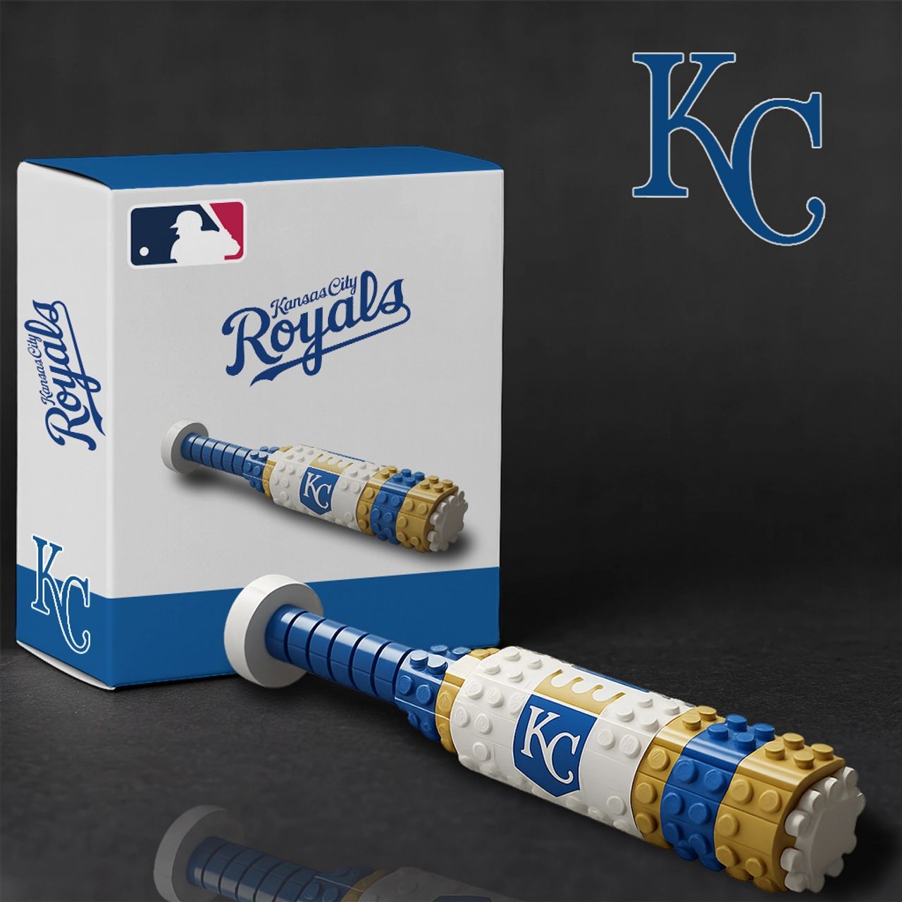 Kansas City Royals Baseball Bat Building Blocks Set