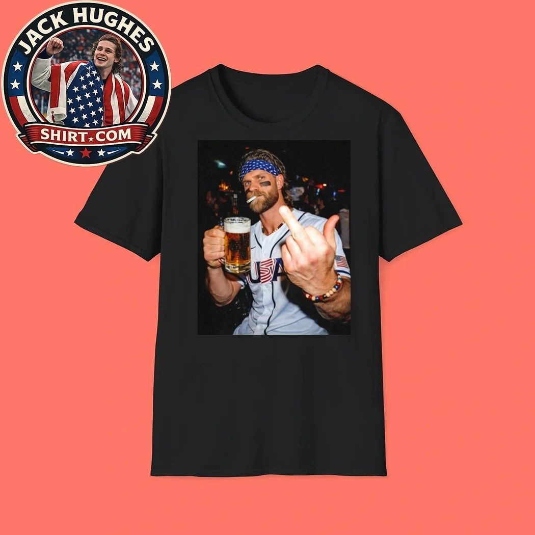 Original Bryce Harper Team Usa Wbc After Hours Middle Finger Women Shirt