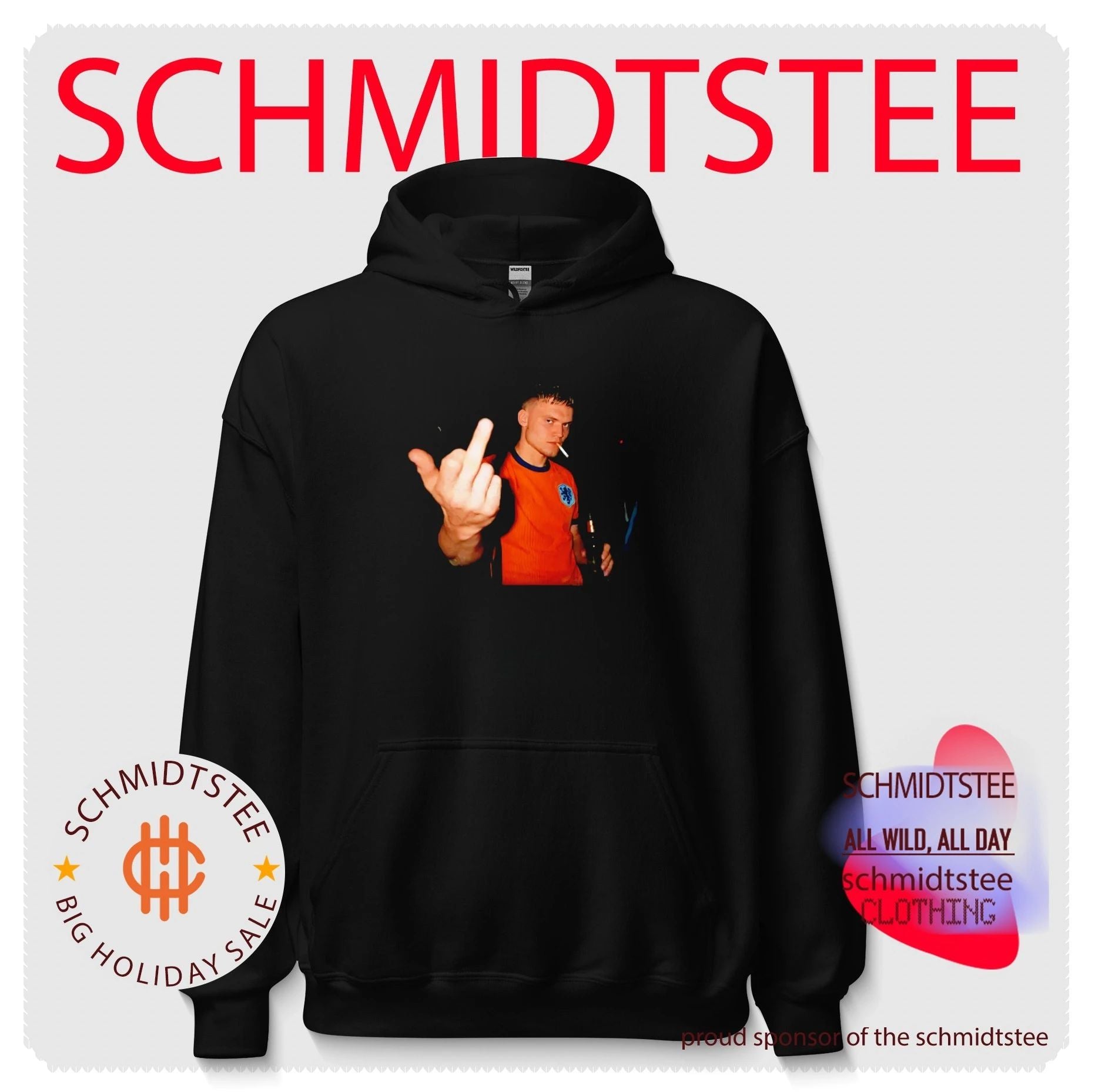 Wout Weghorst Netherlands National Football Team middle finger shirt