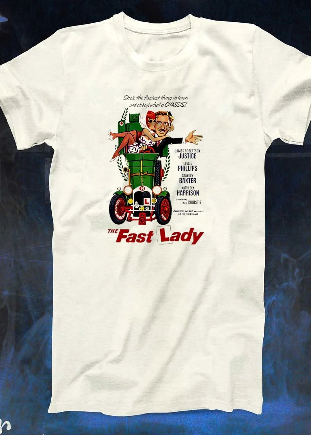 James Robertson Justice Leslie Phillips Stanley Baxter Kathleen Harrison Julie Christie The Fast Lady shirt