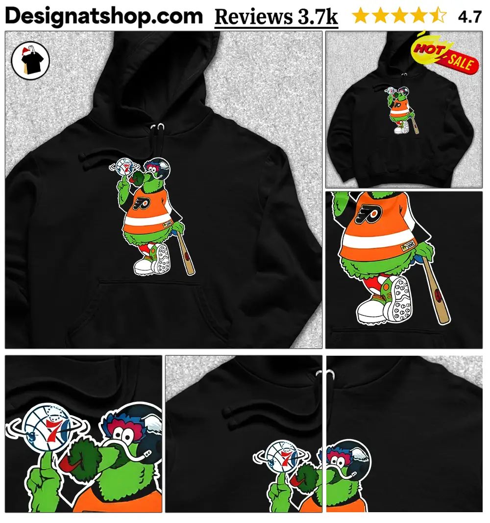 Philly Phanatic parody Philadelphia sports fan art shirt