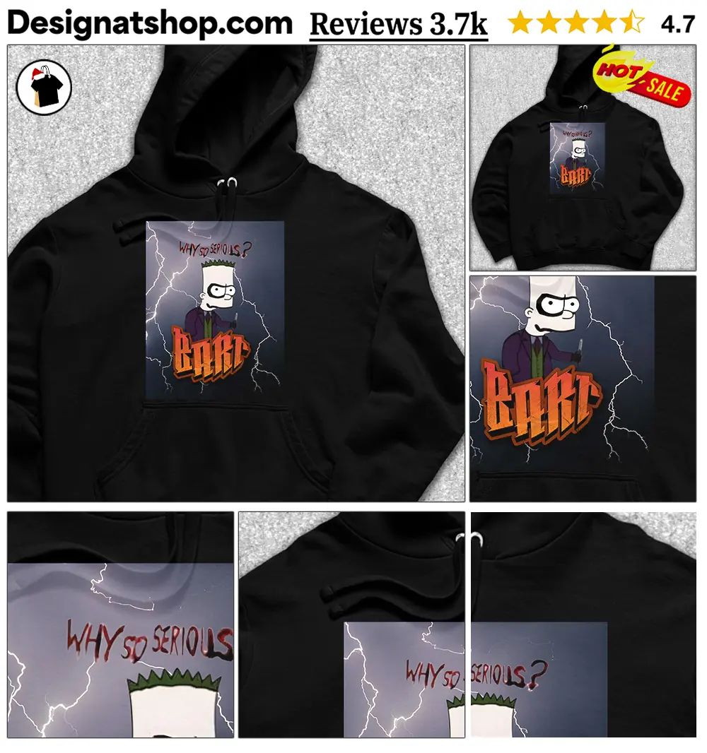Bart Joker character Why so serious Halloween shirt