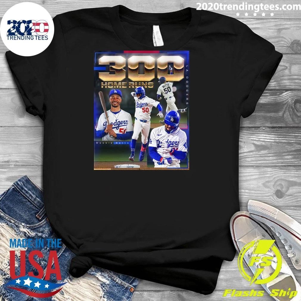 Los Angeles Dodgers 300 Home Runs For Mookie Betts Shirt