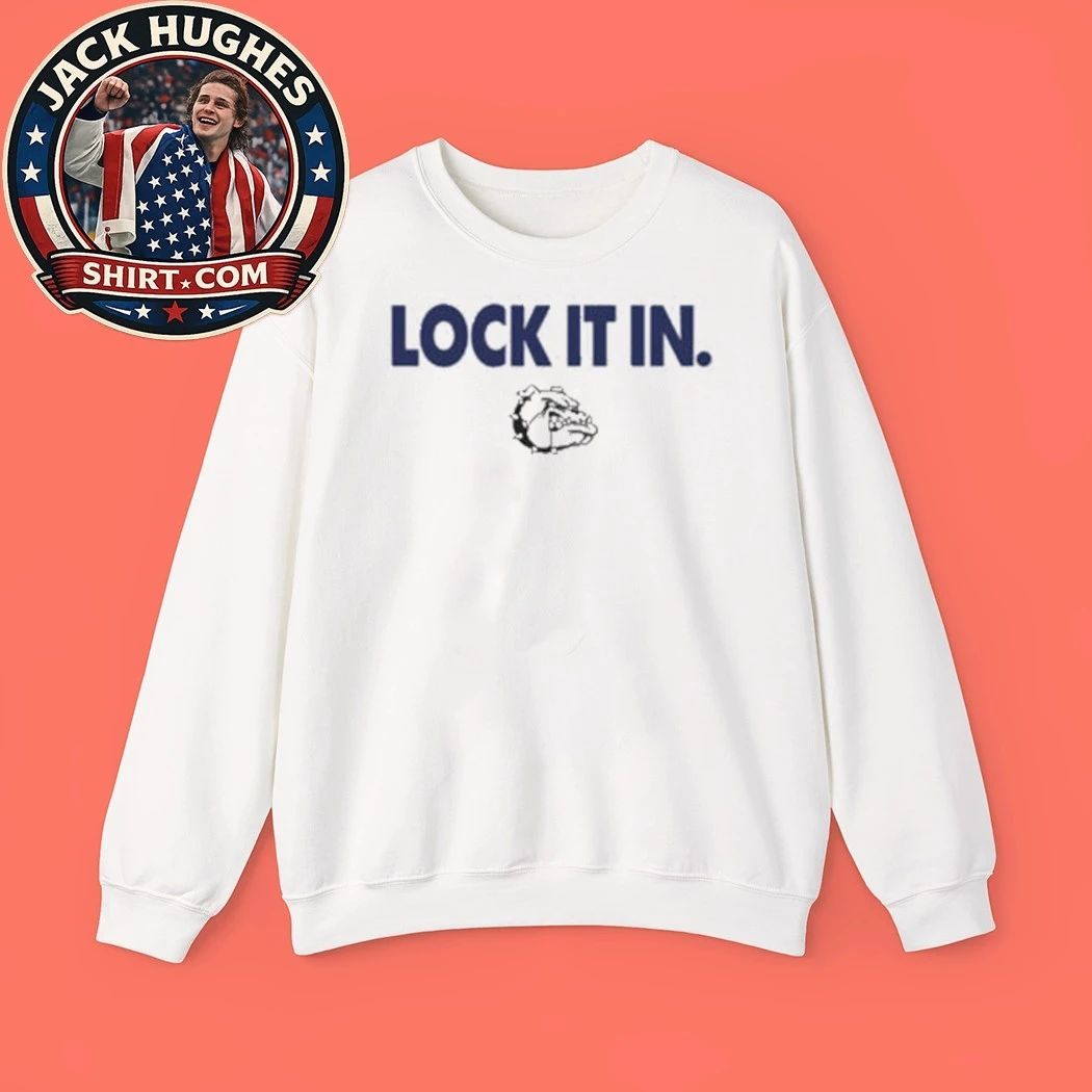 Lock It In Gonzaga Bulldogs Shirt – Gonzaga Basketball Fan Graphic T-Shirt
