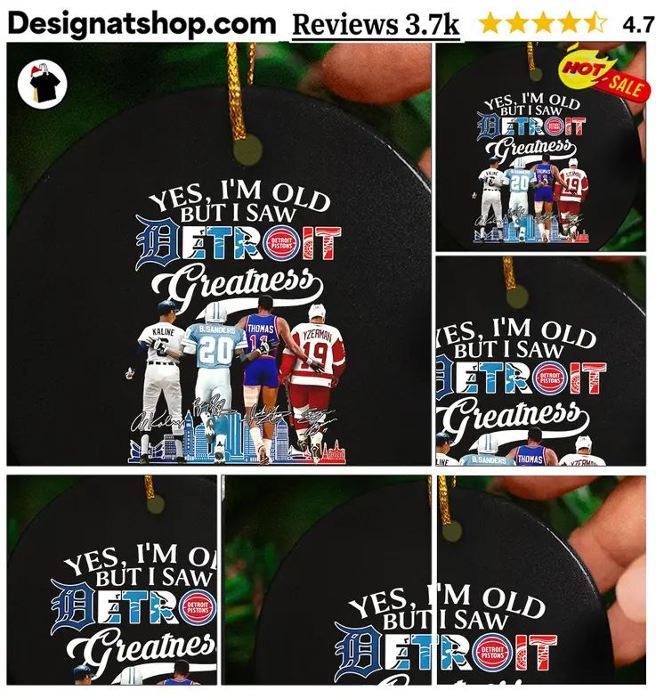 Al Kaline Barry Sanders Isiah Thomas Steve Yzerman Yes I’m Old But I Saw Detroit Greatness Shirt