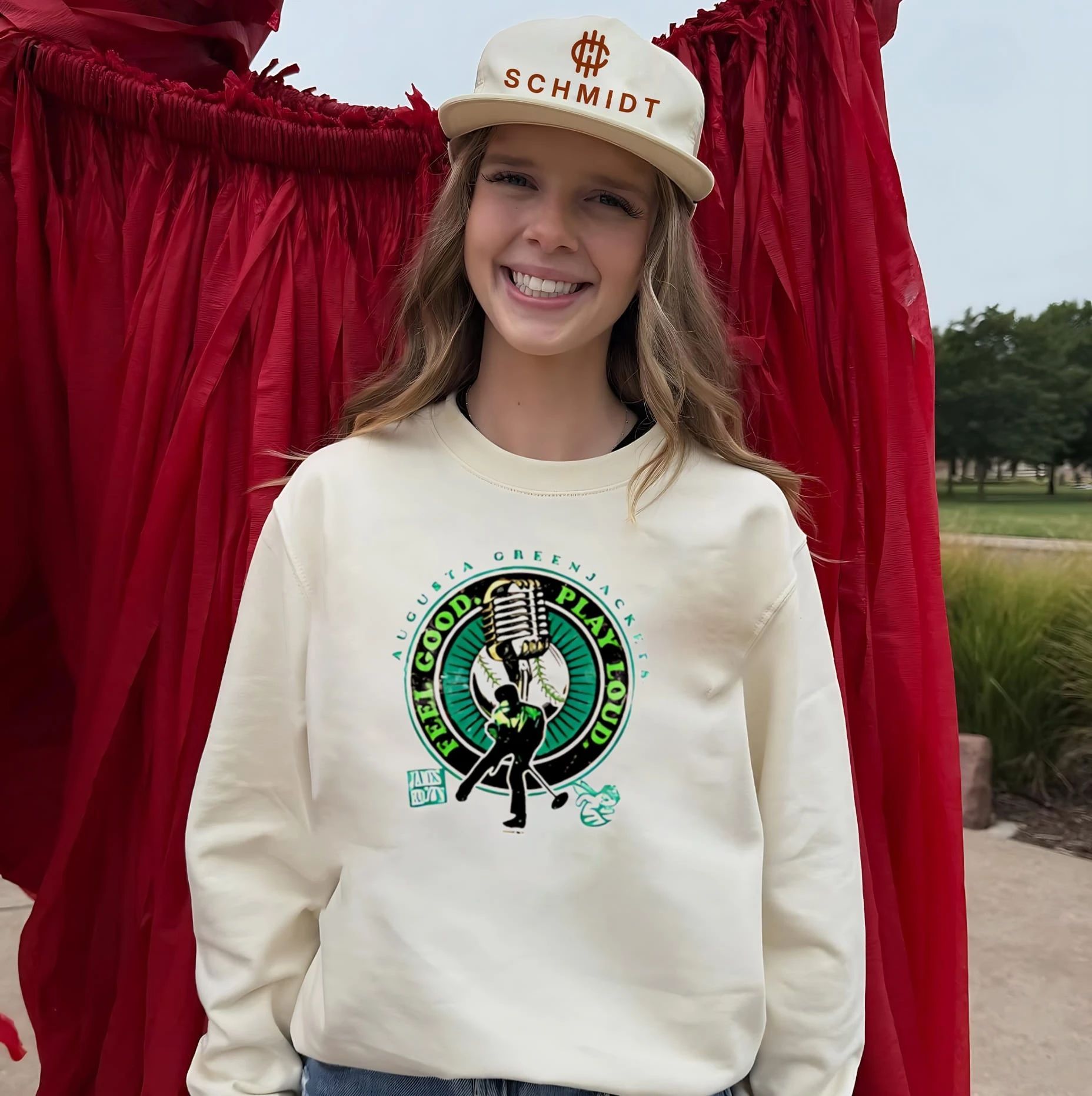Augusta GreenJackets x James Brown Feel Good Play Loud shirt