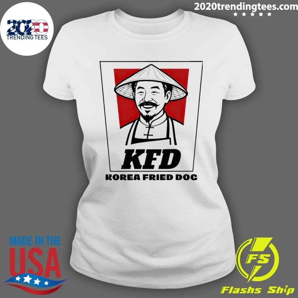Kfd Korea Fried Dog Kfc Parody Logo Shirt