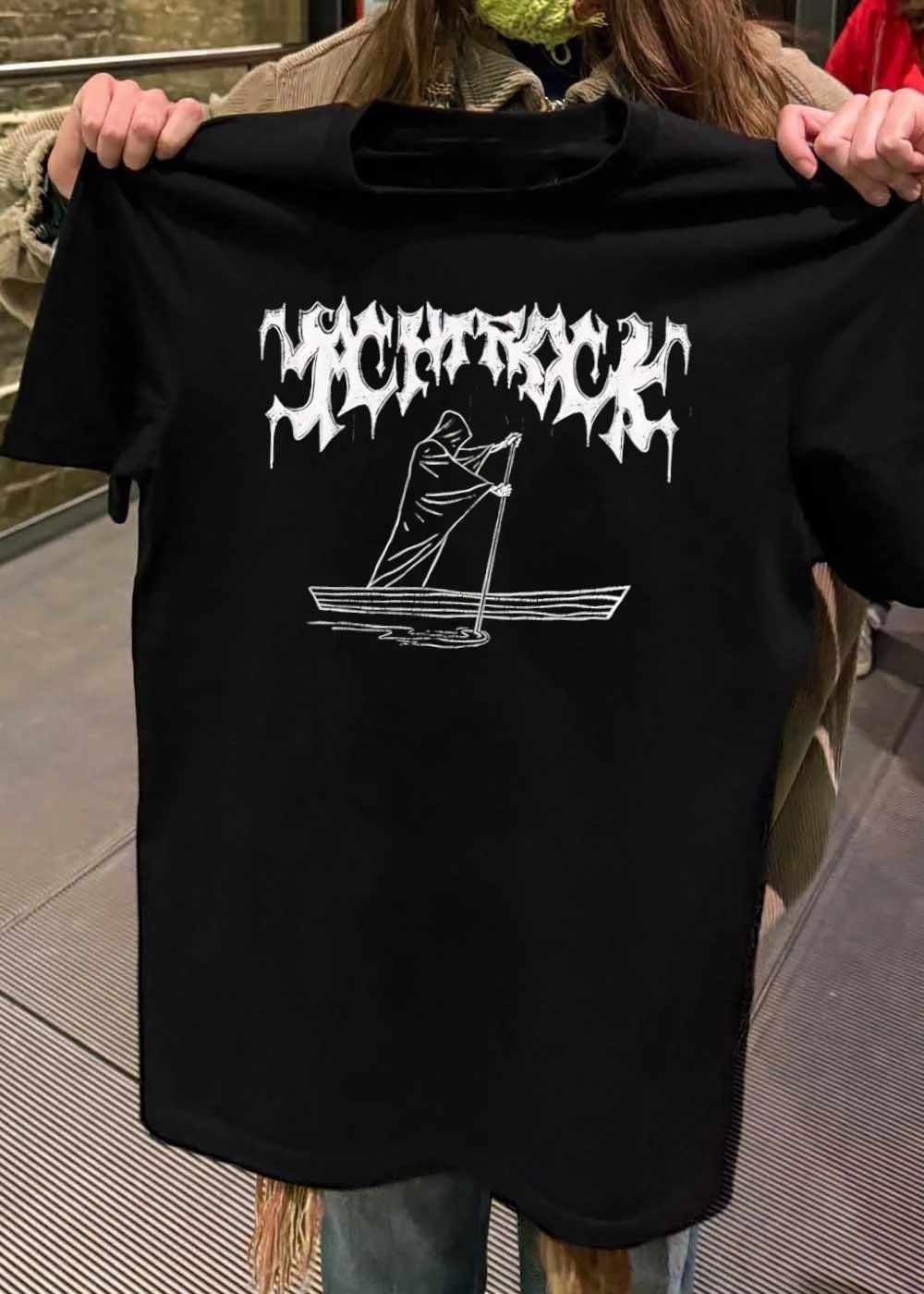 Grim Reaper Rowing a Boat Yacht Rock Shirt