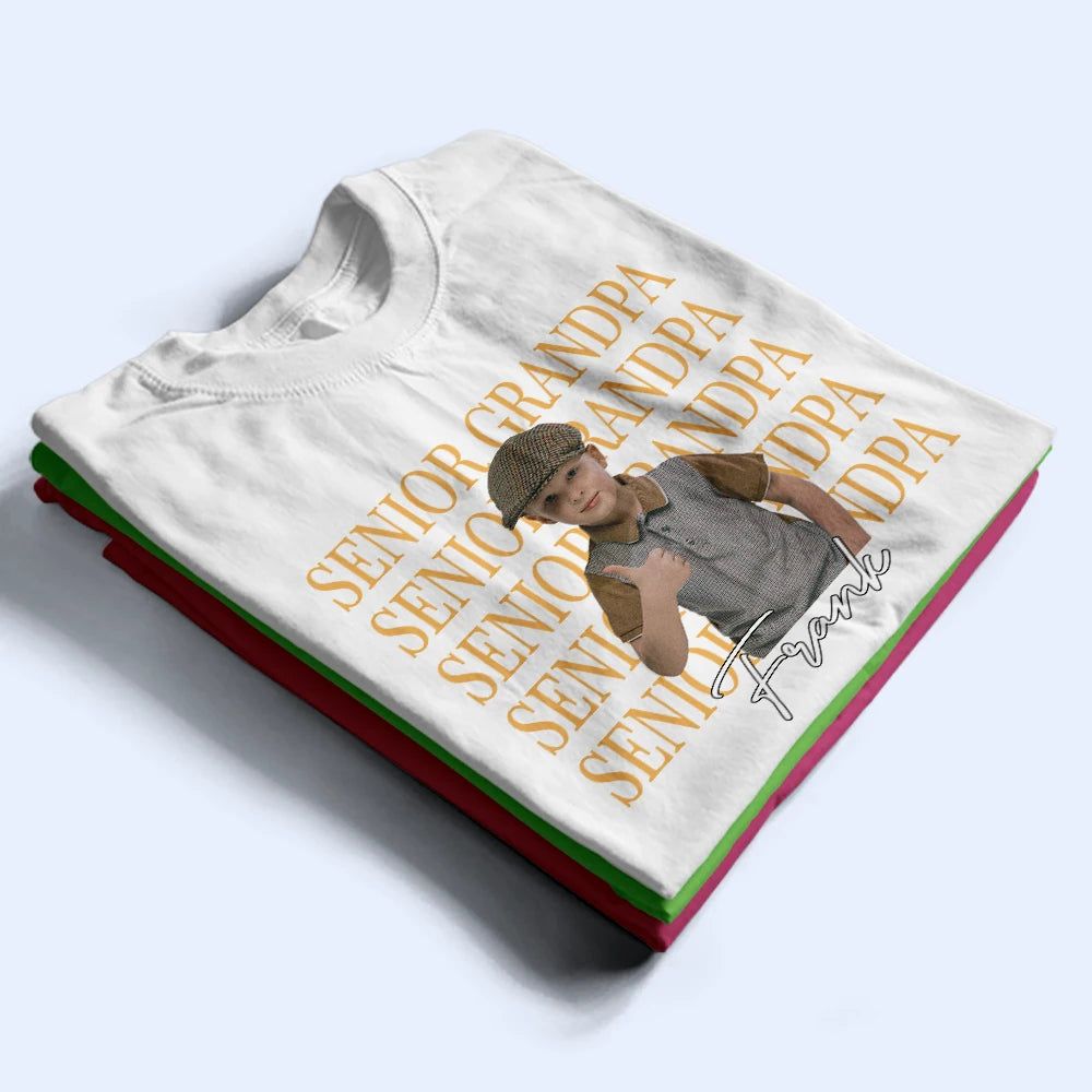 Custom Photo Childhood Senior Mom - Personalized T Shirt