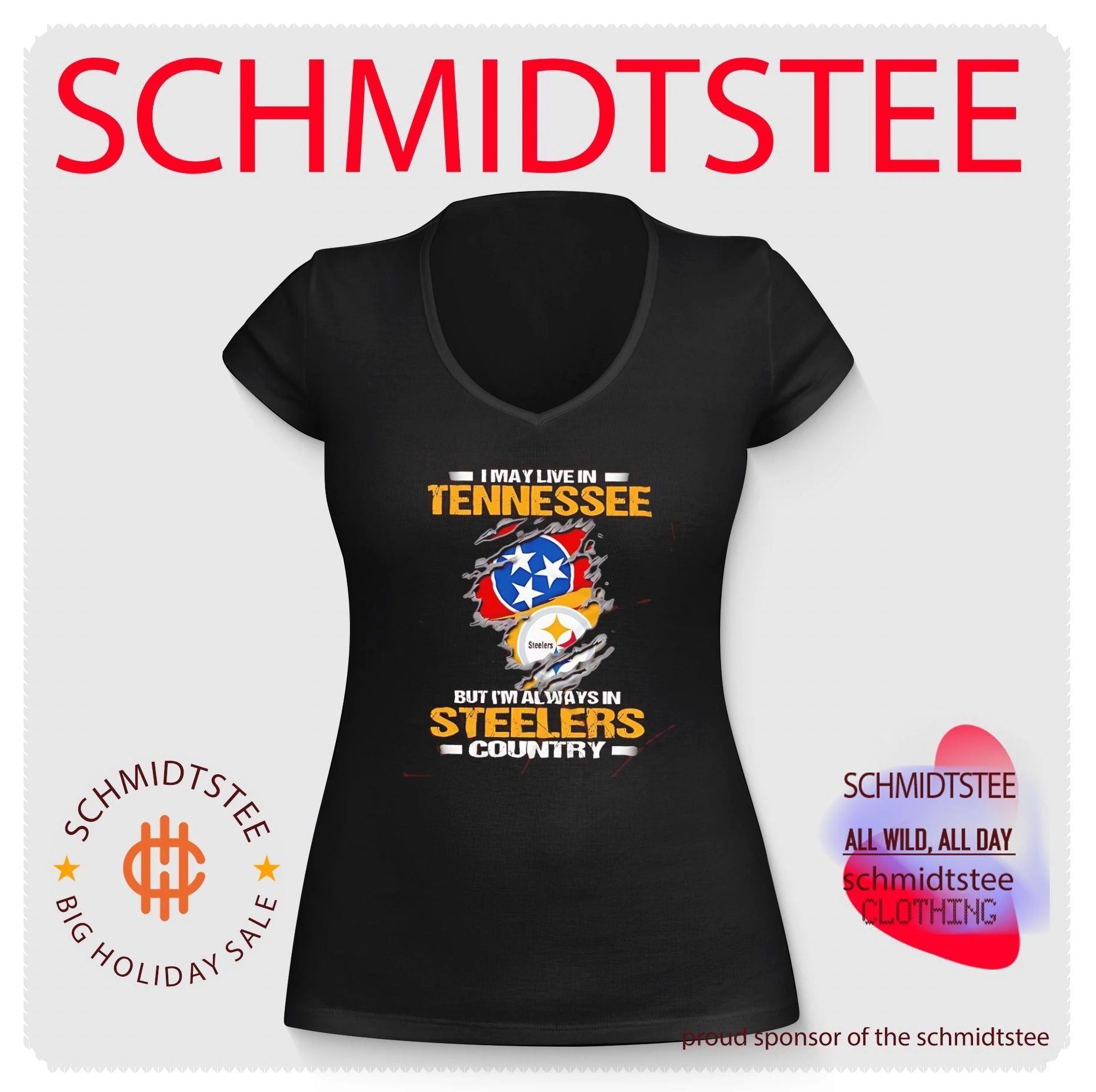 I may live in Tennessee but I’m always in Steelers country shirt