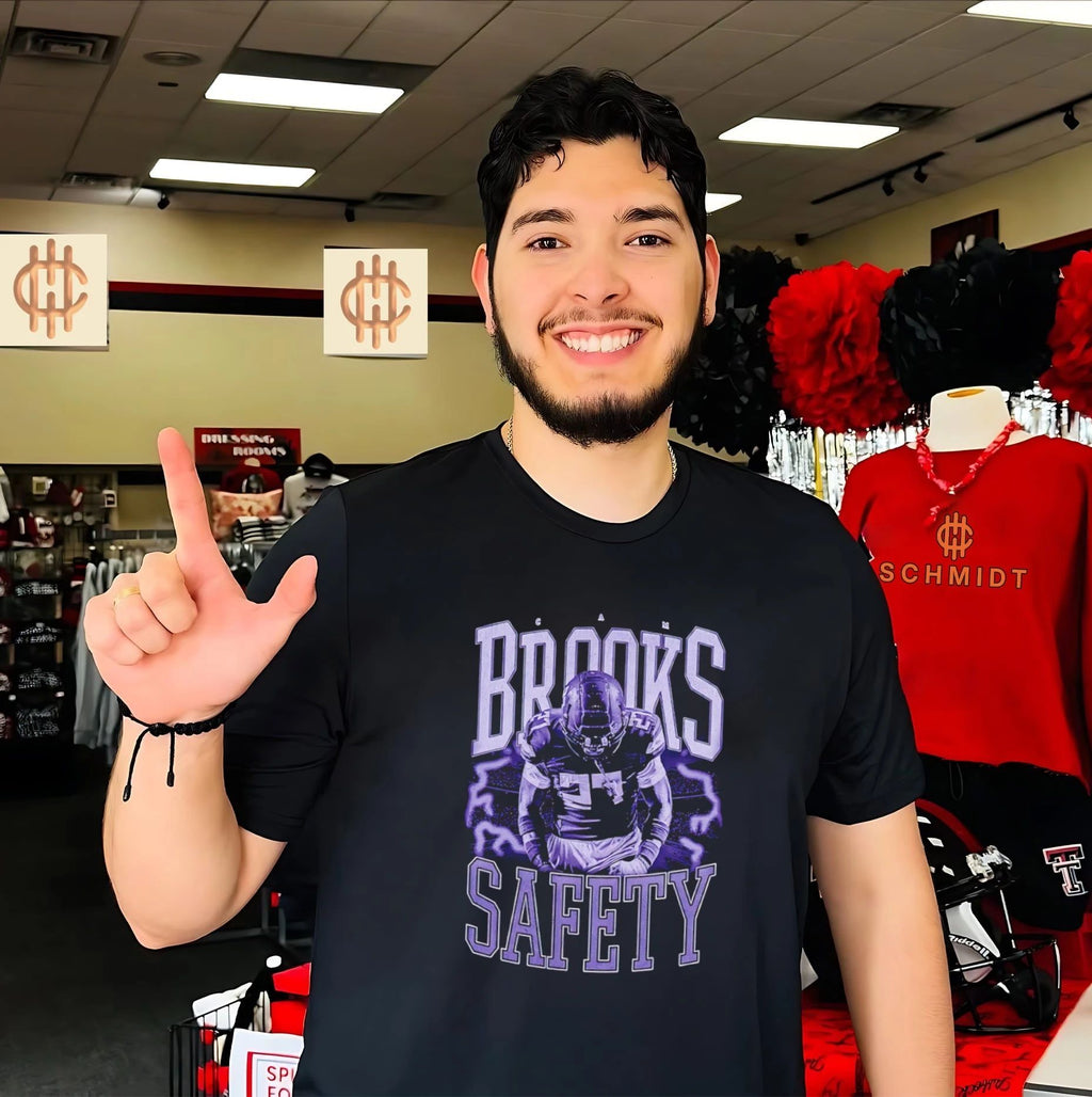 Cam Brooks Safety Football sports apparel shirt