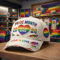 Pride Month 2026 Love Wins Love is Love Distressed Baseball Cap