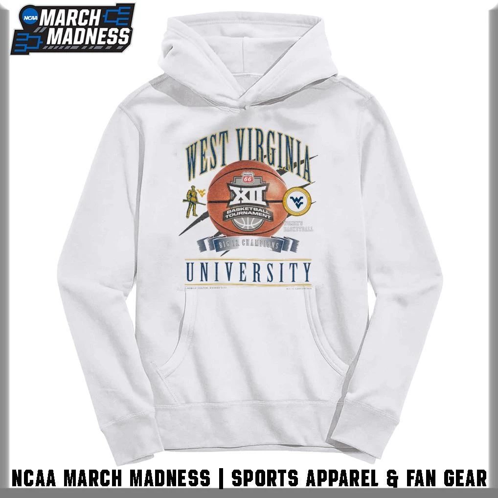 West Virginia Mountaineers 2026 Big 12 Women’s Basketball Champions Locker Room T-Shirt