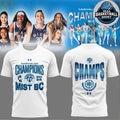 Mist Basketball Club 2026 Unrivaled Champions Logo Two Sided T-Shirt