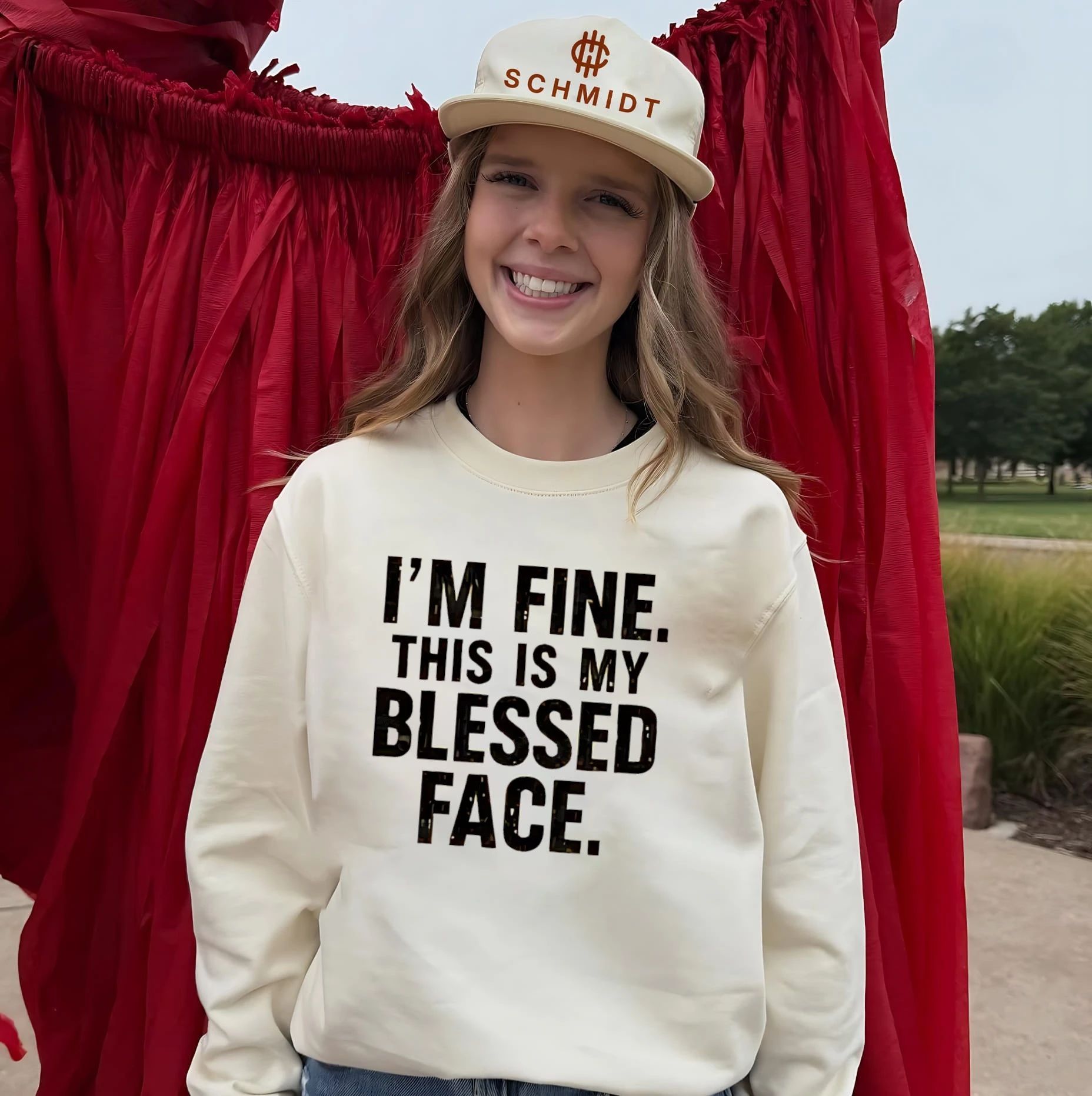 I’m fine this is my blessed face shirt