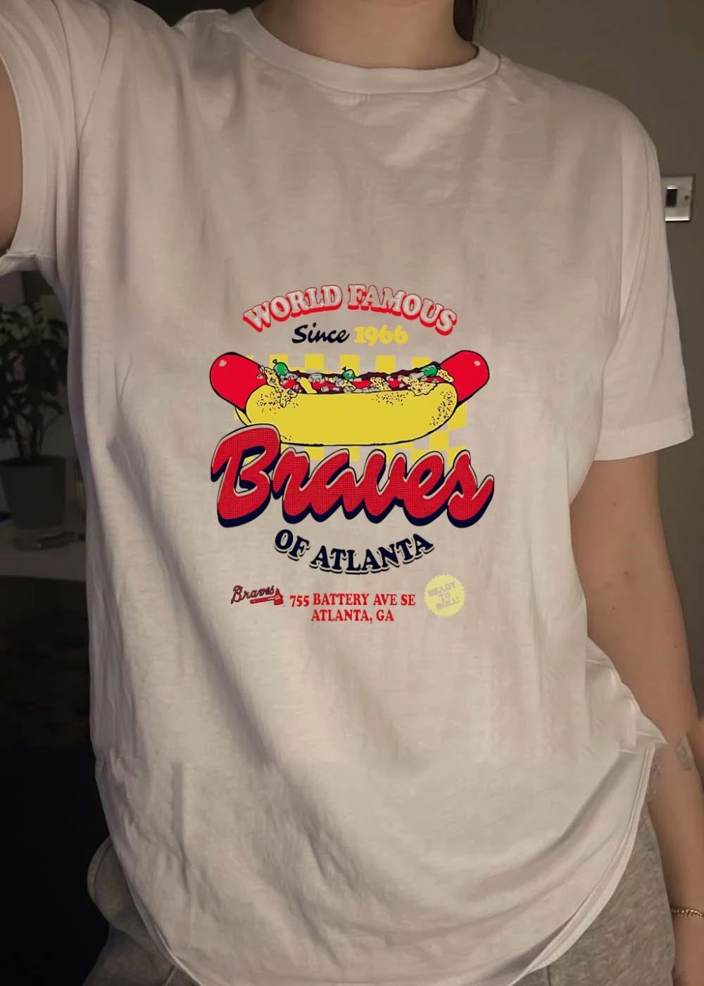 Braves Ready to Roll World Famous Since 1966 755 Battery Ave Atlanta GA T-Shirt