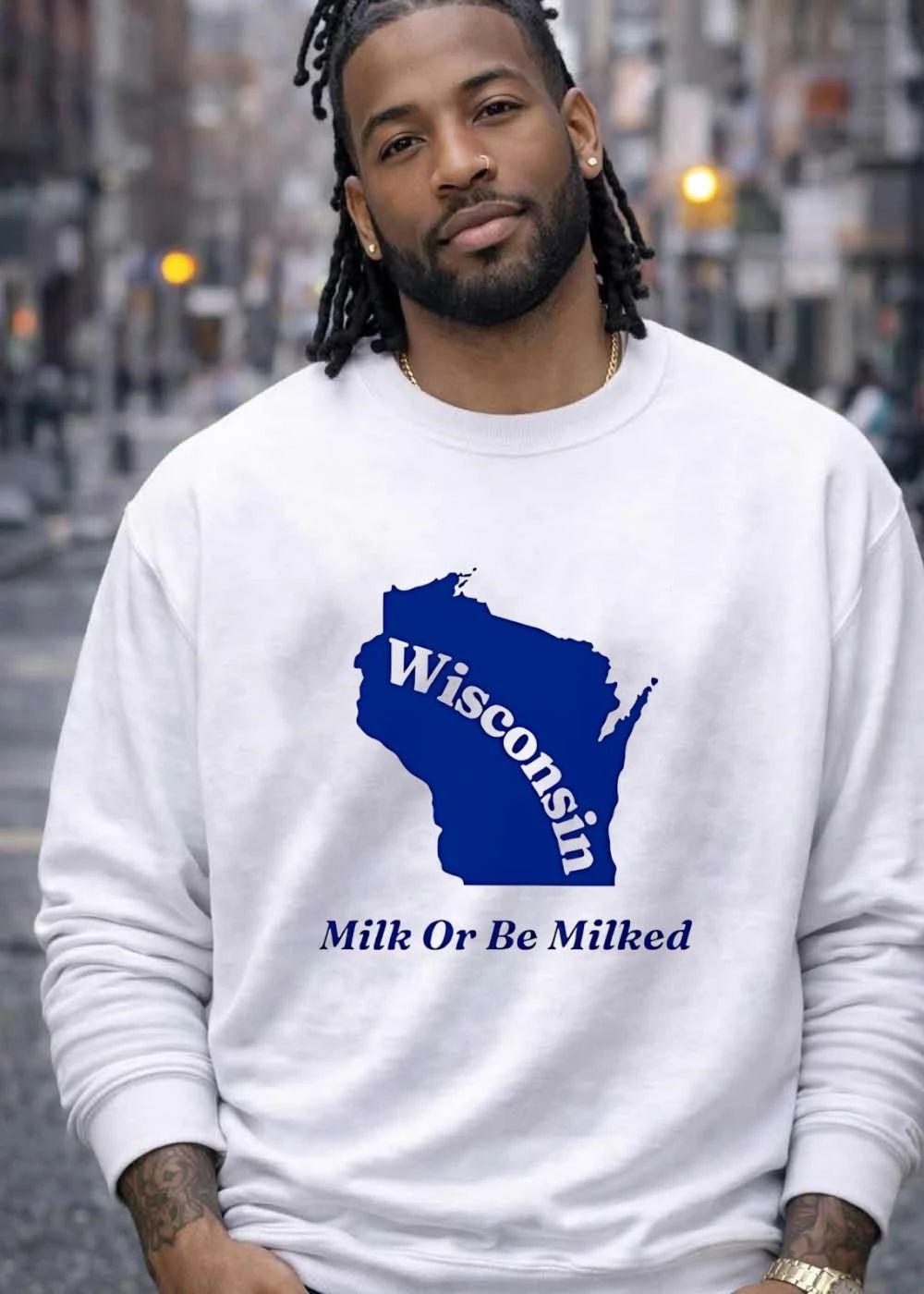 Wisconsin State Apparel Milk or be Milked T-Shirt