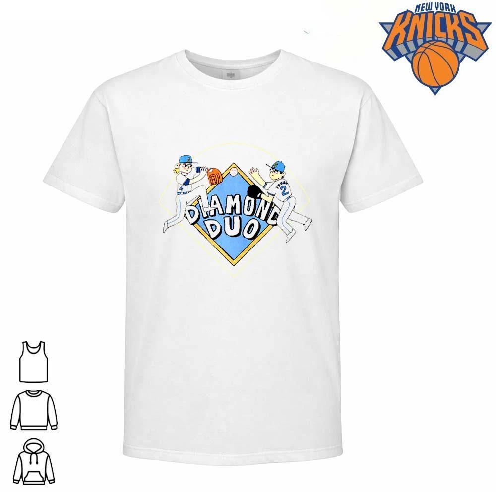Diamond Duo Baseball Players Graphic Cartoon Sports Fan Merchandise Shirt