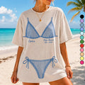 Besties Summer Trip In Bikini - Personalized Vintage Washed T Shirt