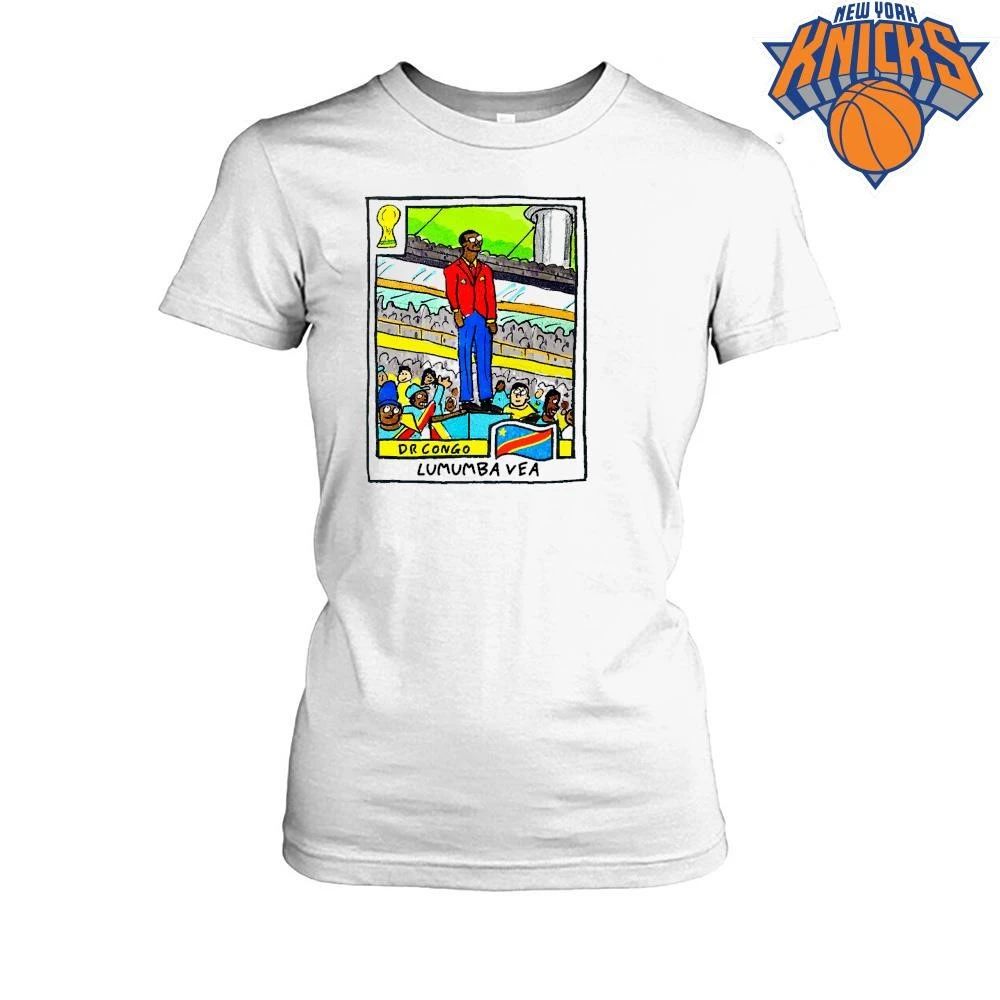 Dr Congo Lumumba Vea Hand Drawn Cartoon World Cup Stadium Shirt