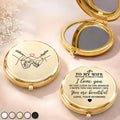 To My Wife Hope You See What I See - Personalized Compact Mirror