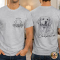 Custom Photo Pencil Sketch Forever In My Heart Memorial - Personalized T Shirt