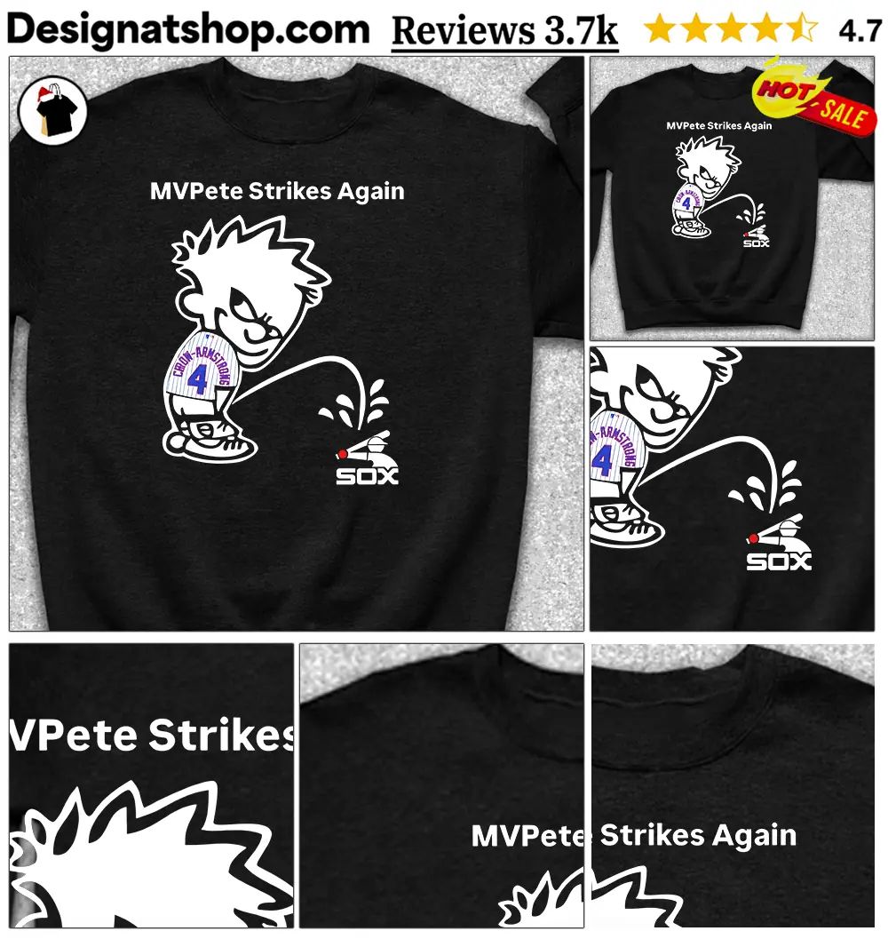 Pete Crow-Armstrong MVPete Strikes Again Calvin Peeing On Chicago Cubs shirt