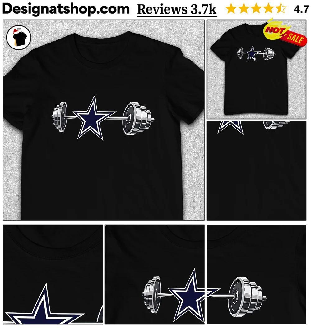 Cowboys Barbell Dallas Football Weightlifting Spirit Of True Champions Shirt