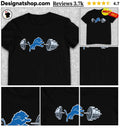 Lions Barbell Detroit Football Weightlifting Spirit Of True Champions Shirt
