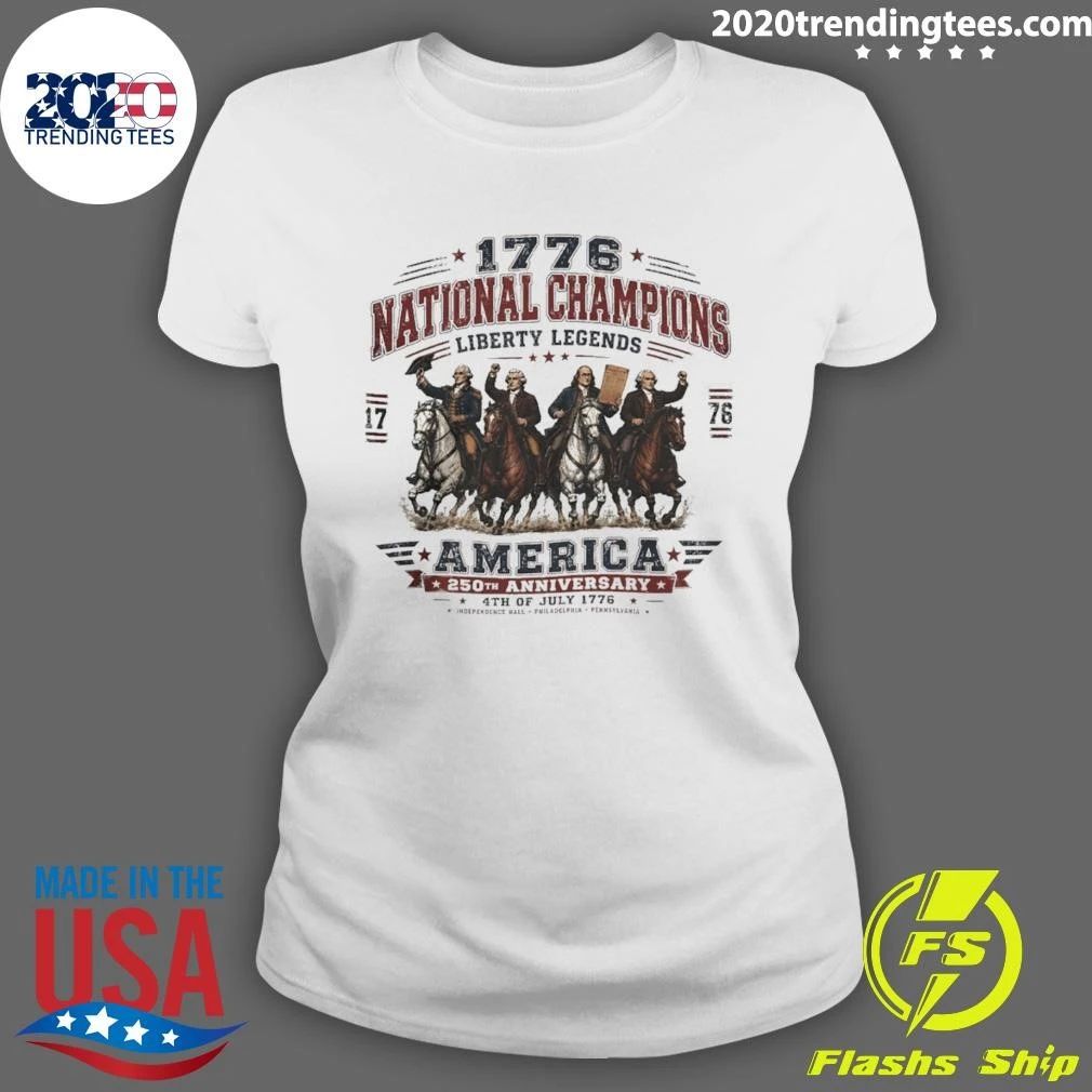 George Washington Benjamin Franklin Thomas Jefferson John Adams National Champions Liberty Legends Shirt