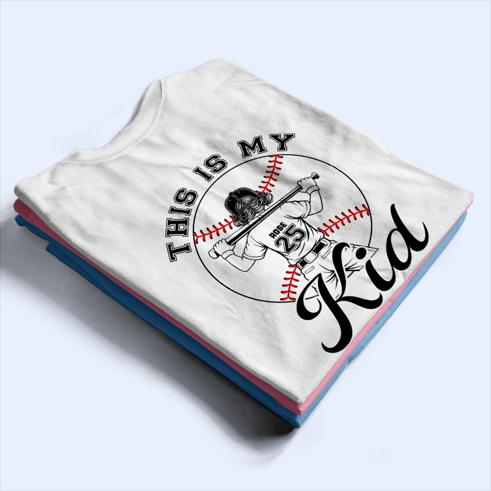 Those Are My Kids Baseball - Personalized T Shirt