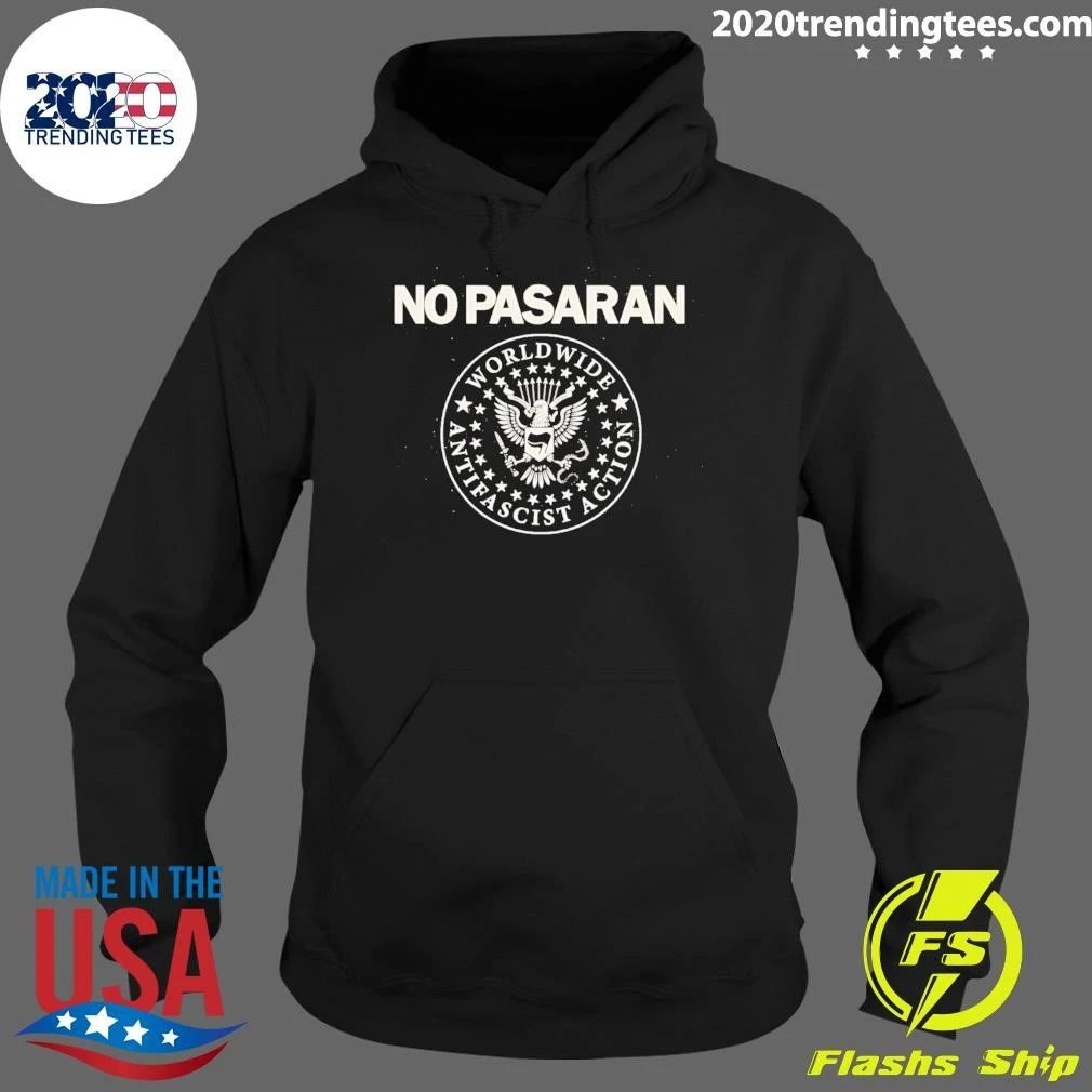 No Pasaran Worldwide Antifascist Action Shirt